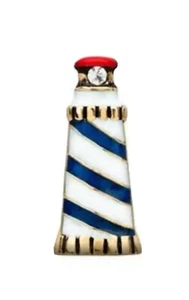 Auténtico Dije Esmalte Origami Owl LIGHTHOUSE Flotante Playa y Océano - Imagen 1 de 1