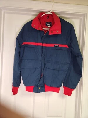Woolwich Jacket vintage  red /blue Sz S - Image 1 of 4