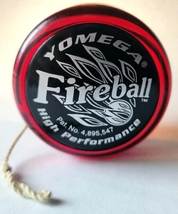 Vintage Yomega Fireball Yo-Yo Yoyo High Performance RARE RED/CLEAR - Picture 1 of 6