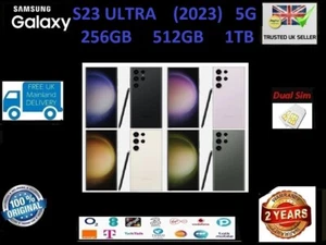 Samsung Galaxy S23 Ultra 256GB 512GB 1TB 12GB RAM Unlocked New All Colours NEW - Picture 1 of 9