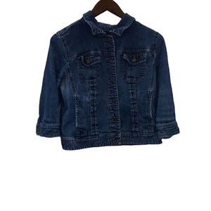 J.Jill Denim Jean Jacket Petite Medium - Picture 1 of 5