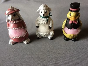 Fertige Keramik Ente, Hase (Hase) und Lamm - Tops Move On A Spring!  - Bild 1 von 4