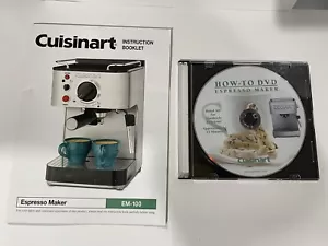 Cuisinart EM-100 Espressomaschine Anleitungen DVD & Anleitungsbroschüre mit Rezepten - Bild 1 von 7