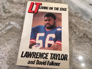Lawrence Taylor / LT Living on the Edge HCDJ SIGNED 1ST EDITION 1987 - Picture 1 of 5