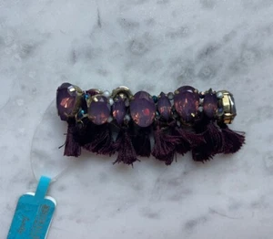 PULSERA ELÁSTICA SHIRALEAH CHICAGO NUEVA CON ETIQUETAS Joyas y Borlas Púrpura Anthropologie 🎁 - Imagen 1 de 2