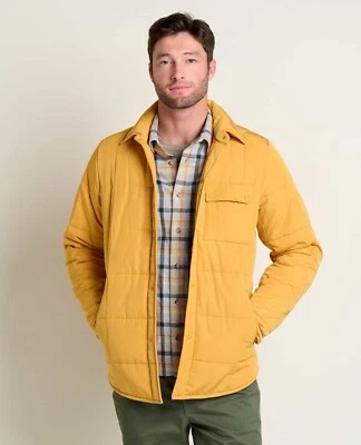 Chaqueta Camisa Toad & Co Para Hombre Madera de Abeto Amarillo Bellota Grande $195 Precio Minorista Foto 1 de 4