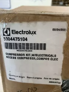 5304475104 New OEM Electrolux Refrigerator Compressor KIT with Electricals (S6) - Picture 1 of 5