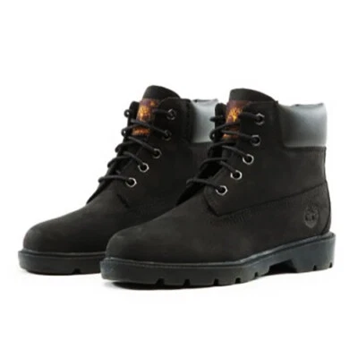 Timberland 6 pulgadas preescolar niños niñas cuero negro niños pequeños PS botas 10710 Foto 1 de 4