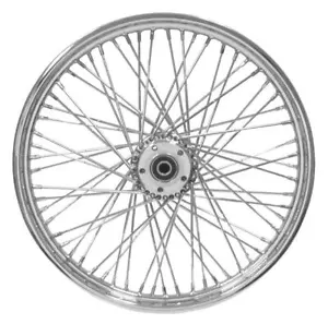 Mid USA 51664 V-Factor Chrome 60 Spoke 21x3.25" Front Wheel 3/4" Harley FXST FXD - Picture 1 of 1