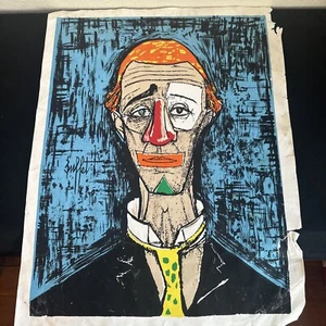 Vintage Mid Century Bernard Buffet "Tete de Clown” Lithograph - Not Framed - Picture 1 of 6