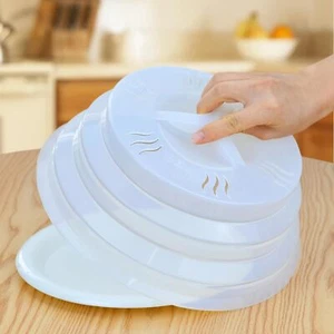 11.8" Collapsible Silicone Microwave Food Cover, White - Picture 1 of 6