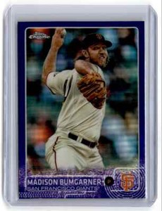 2015 Topps Chrome Purple Refractor Madison Bumgarner 025/250 San Francisco