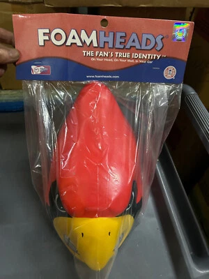 Голова болельщика Cardinal из пеноматериала красная Louisville Arizona Stanford настенная машина футбол - Изображение 1 из 4