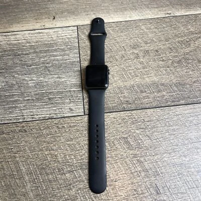 Apple Watch Series 1 Smartwatch Black Strap 38mm 1.5" Display Aluminum Case - Image 1 of 4