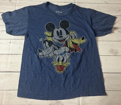 Disney Mickey Mouse & Friends Graphic Print Short Sleeve T-Shirt Boys Size M - Image 1 of 4