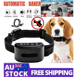 Dog Bark Collar-Compact Anti Barking Remote Stop Training sound-vibrate-shock AU - Picture 1 of 12