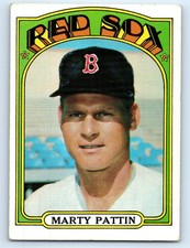 1972 Topps #144 Marty Pattin   Boston Red Sox