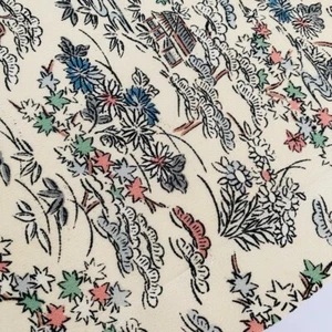 2 for 1 Offer! 2 Matching Panels #2412047 Tranquil Vintage Silk Kimono Fabrics - Picture 1 of 7