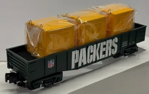 Góndola MTH Railking NFL Green Bay Packers con 3 contenedores LCL 30-4130A. ¡Nuevo! - Imagen 1 de 10