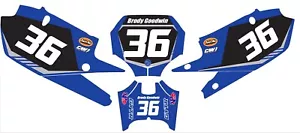 Number Plate Graphics for Yamaha YZ 250f YZ250F 2019-2023 Decals stickers - Picture 1 of 1