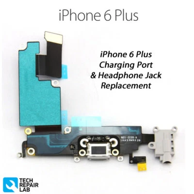TECH REPAIR LAB NEU iPhone 6 Plus Connector Ladestation + Mikrofon + Kopfhöreranschluss GRAU