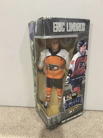 Vintage 1997 NHL Philadelphia Flyers Eric Lindros Playmates Pro Zone 12in Figure Cover