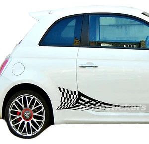 Aufkleber Neu Fiat 500 - Tuning Auto Aufkleber Auto T24 - Bild 1 von 1