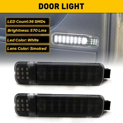 Juego de 1/2 luces LED de cortesía para Chevy C/K Silverado Tahoe GMC Sierra 1995-07 Foto 1 de 4