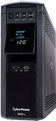 CyberPower 1500VA Sine Wave Battery Back-Up System UPS Power Supply GX1500U - Image 1 of 4