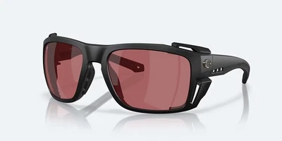 NUEVO Gafas de sol polarizadas Costa Del Mar KING TIDE 8 negro mate/vidrio rosa 580G Foto 1 de 4