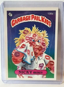 1986 Garbage Pail Kids OS4 Nicky Hickey #130a (One Star Back) Topps GPK Sticker - Picture 1 of 2