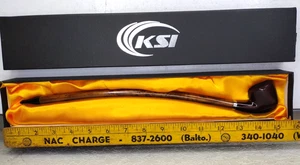 Pipa KSI Churchwarden 15" legno tabacco da fumo stile Signore degli Anelli con scatola - Foto 1 di 9