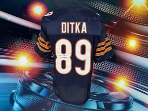 MIKE DITKA AUTOGRAPHED CUSTOM CHICAGO BEARS BLUE JERSEY JSA AUTHENTICATED - Picture 1 of 2
