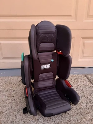 Asiento de coche elevador con respaldo alto ajustable para niños con correa - gris pizarra Foto 1 de 3