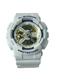 Casio Quartz Watch/Digiaana/Rubber/Wht/Ga-110Ld - Picture 1 of 5