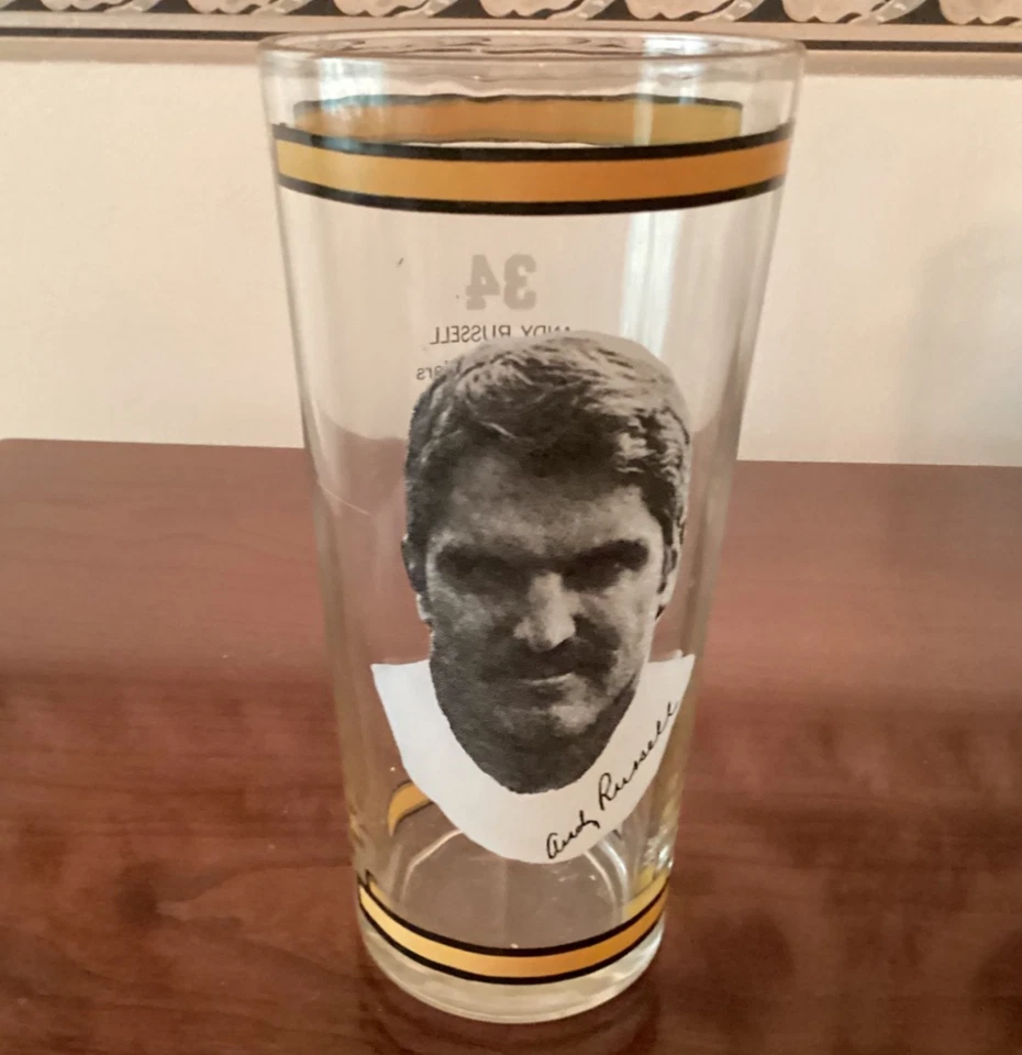ROCKY BLEIER & ANDY RUSSELL VINTAGE 1976 COLLECTION GLASSES - Image 1 of 4