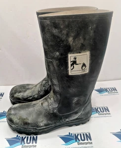 ANSELL Etche Security Fireman Sabf safety Shoes Size 44 / 7 Uk  Made In France - Picture 1 of 6
