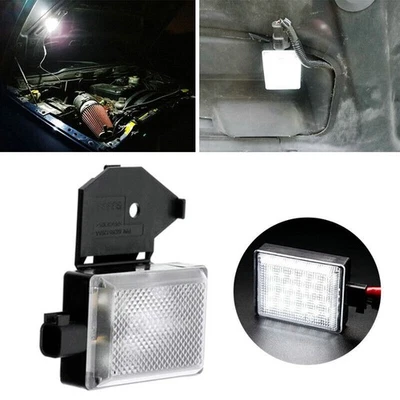 Luz LED de cortesía blanca para Mopar Dodge Ram Jeep Chrysler debajo del capó bahía del motor Foto 1 de 4