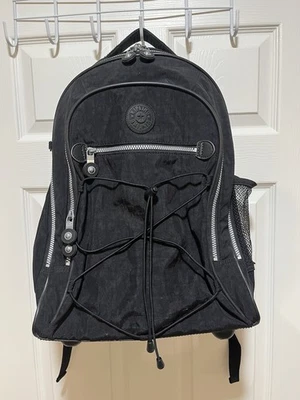 Kipling Wheeled Rolling Backpack Carry On Luggage Black - Image 1 of 4