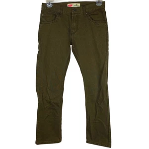 Levi's 513 Slim Straight Herren braun gerippt Cord Denim Jeans Größe: 28 x 28 - Bild 1 von 5