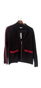 Neu mit Etikett Chicos Kaschmirmischung schwarz und rot Jacke Größe 1 (Medium)  - Bild 1 von 18