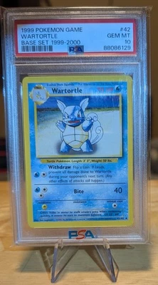 1999 Pokémon Game Wartortle Base Set PSA 10 Gem Mint #42 - Image 1 of 2