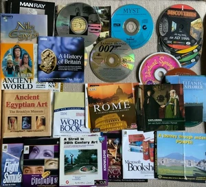 CD ROM- 20 title bundle. Art, History, Reference etc (outer boxes/cases missing) - Picture 1 of 10