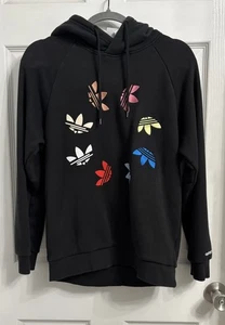 Adidas Adicolor Shattered Trefoil Sudadera con Capucha Negra Hombre’s Pequeña - Imagen 1 de 8