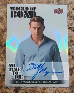 2025 UD James Bond No Time To Die Billy Magnussen As Logan Ash Autograph #BB-23 - Picture 1 of 2