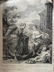 Jean-Baptiste Crépy (c. 1730 - 1796) - Vertumno e Pomona 1750 - Imagen 1 de 7