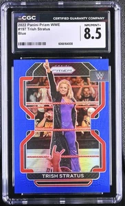 2022 Panini Prizm WWE Trish Stratus #197 Blue Prizm /199 - CGC 8.5 NM/MINT+ - Picture 1 of 2