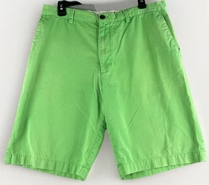 Banana Republic Men's Shorts Sz 35 Bermuda Green Cotton Preppy Vacation Golf - Picture 1 of 7