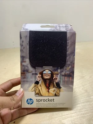 HP Sprocket 2nd Edition Digital Photo Printer - Noir Open Box - Image 1 of 4