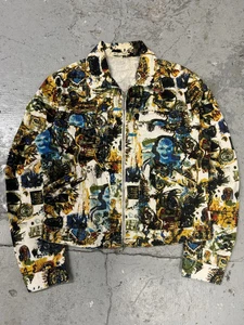 SS2000 Jean Paul Gaultier Basquiat Zip-up Coach Jacket (XS) - Picture 1 of 10